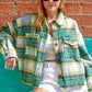 Outerwear Plaid Soft Brushed Button Down Jacket JKT1791