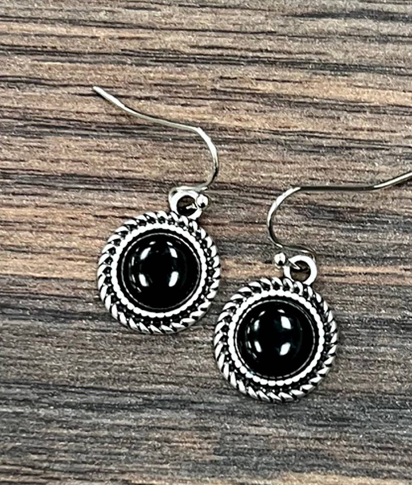 726524, 9mm Round Stone Earrings 736524