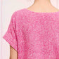 MCS3580-Soft Lightweight Loose Fit Textured Pullover Sweater