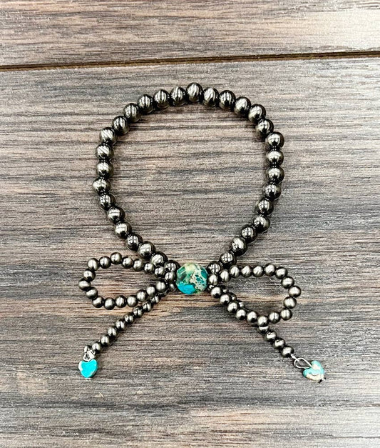 711639, Handmade Polish Navajo Bow Stretch Bracelet