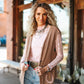 LARIAT Shirt LACE L/S *DUSTY ROSE mesh top