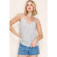 Shirts Women’s V NECK FLORAL PRINTED CAMI TOP 20957C