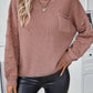 CWOSWL2882_SOLID POCKET PULLOVER KNIT SWEATER