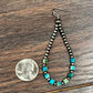 722751, 3" Handmade Navajo Square Gemstone Earrings