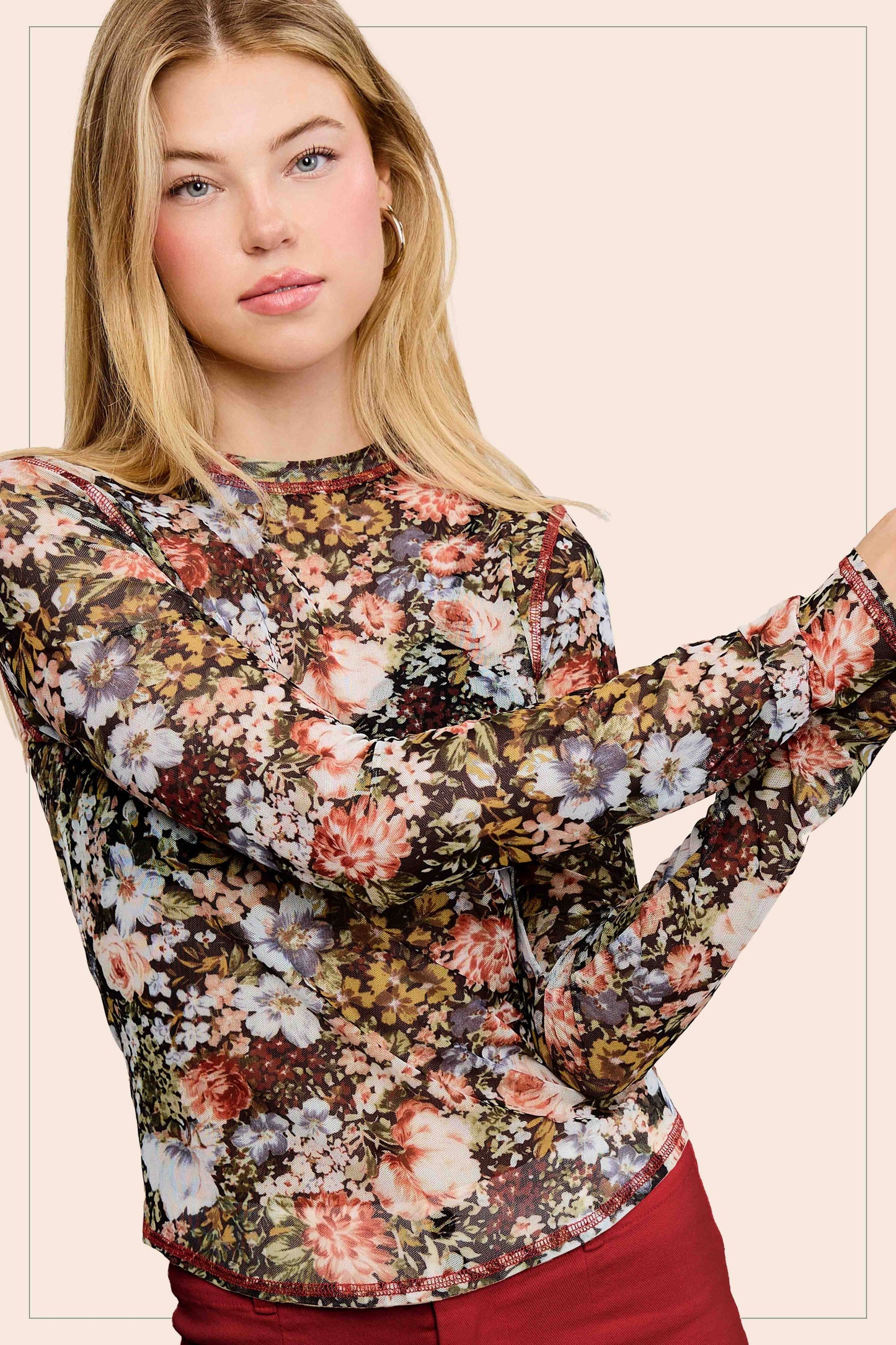 JCT7700-Floral Layer-Top