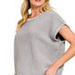 Outerwear Women’s Stitch Detailed Oversize Sweater Vest 2717Y