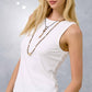 Shirts Women’s HCT7694Mineral Washed Back Patch Detail Breathable Tank Top