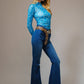 Shirts Women’s  Boots Stitch Throughout Mesh Mock Neck Fitted Top 36349T