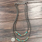 739545, Handmade 24" 2-strand Navajo Gemstone Necklace