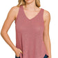 Shirts Women’s V Neck Sleeveless Cami Top HT-2358YV