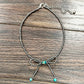 738339, Handmade 15" 4mm Navajo Bow Necklace