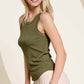 Shirts Women’s Basic Ribbed Knit Longline Tank Top JDT7724