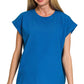 3381 Round Neck Folded Short Sleeve T-shirt CT3381Y