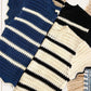 Outerwear Round Neck Scalloped Edge Short Sleeve Sweater MDS3603