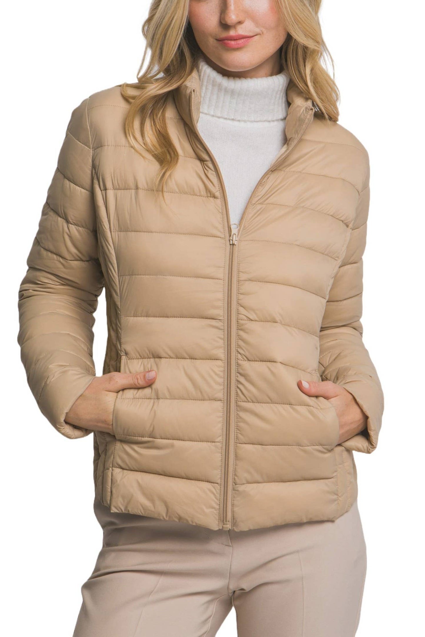 Outerwear Women’s Ultra Lightweight Padded Thermal Zip Up Jacket J8012