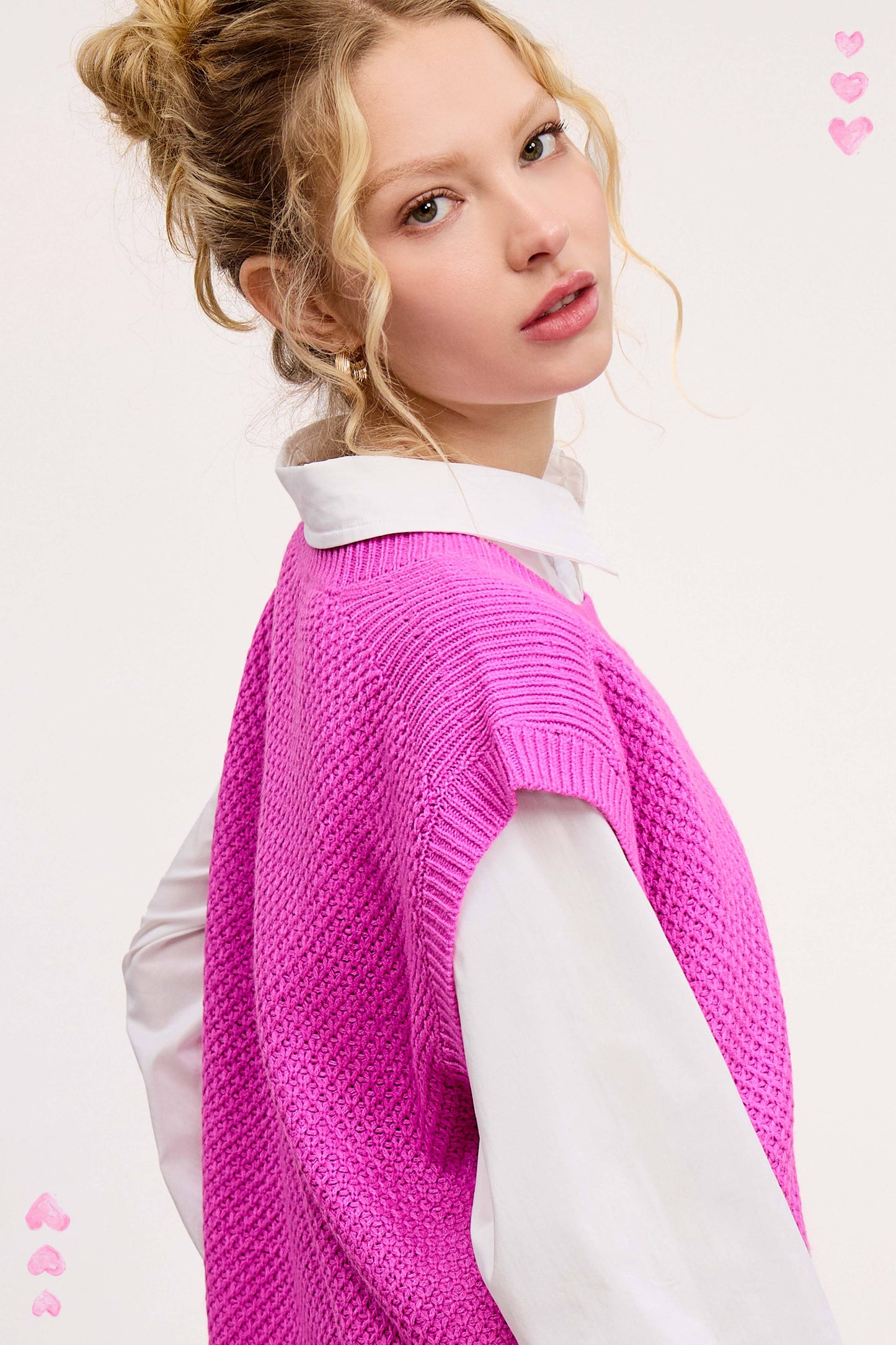 Knit Sweater Vest HDS3602 Outerwear Women’s