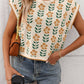 SW1325 Knit Top with Floral Detail