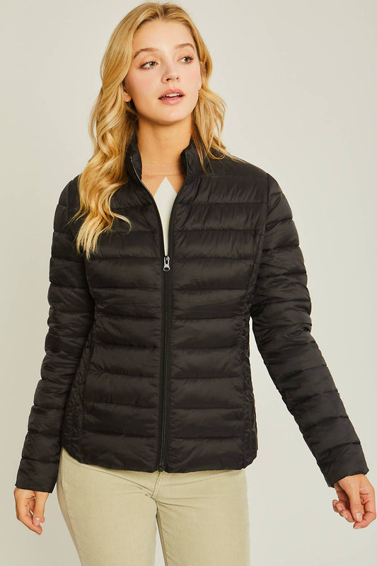Outerwear Women’s Ultra Lightweight Padded Thermal Zip Up Jacket J8012