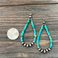722375, 2.5" Handmade Navajo, Gemstone Earrings