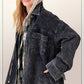 Outerwear Women’s Oversized Corduroy Button JKT1727