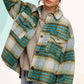Outerwear Plaid Soft Brushed Button Down Jacket JKT1791