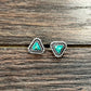 724795, 5mm Triangular Gemstone Stud Earrings