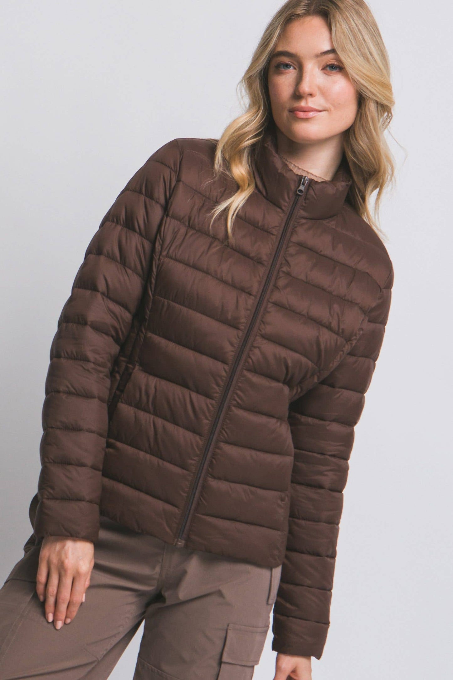 Outerwear Women’s Ultra Lightweight Padded Thermal Zip Up Jacket J8012