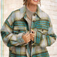 Outerwear Plaid Soft Brushed Button Down Jacket JKT1791