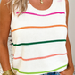 Shirts Women’s LDC Striped Round Neck Knitted Sweater Tank LD2771402