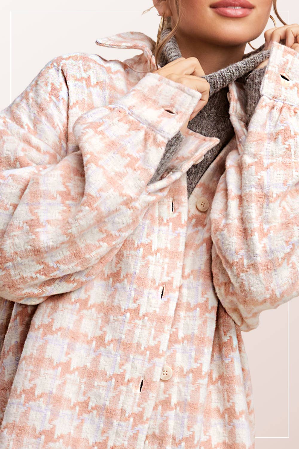 Outerwear Oversized Soft Brushed Shacket JKT1795