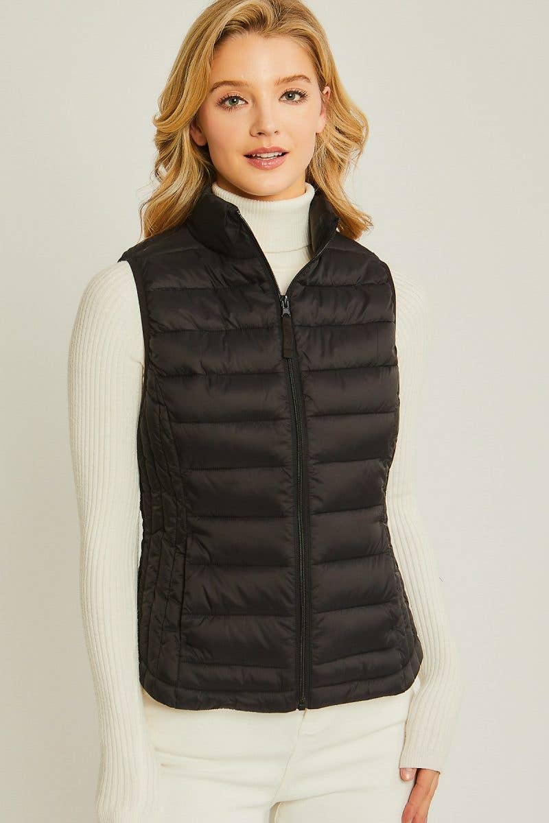 Outerwear Women;s Lightweight Down Packable Puffer Vest V5001