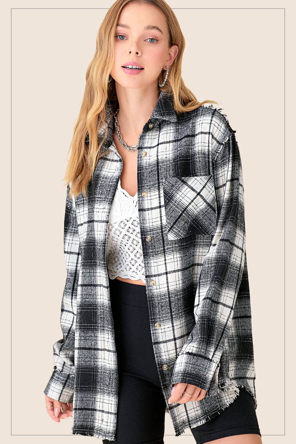 Outerwear Women’s Mineral Washed Button Down SRT1370