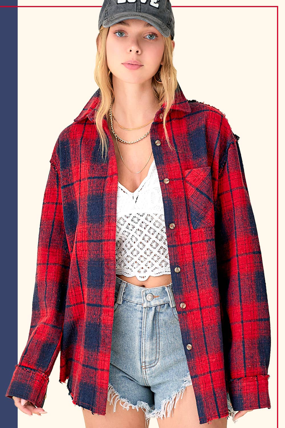 Outerwear Women’s Mineral Washed Button Down SRT1370