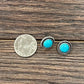726453, 9mm Round Stone Stud Earrings