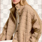 Outerwear Women’s Oversized Soft Quilted Button Down Jacket JKT1787