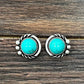 724213, 12mm Turquoise Stud Earrings