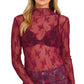 6343 Lace See-through Layering Top