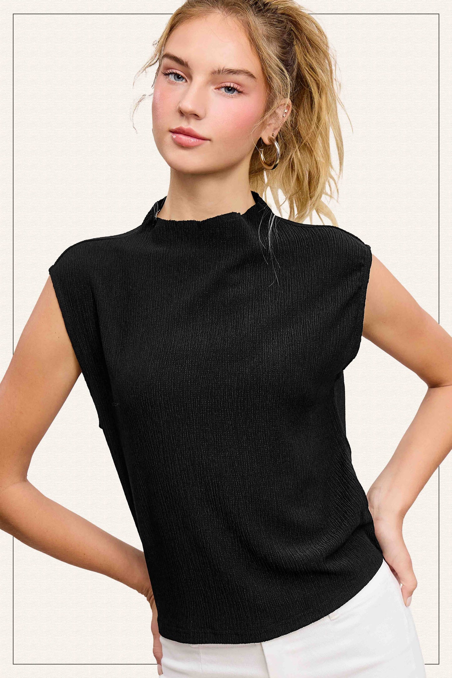 Crinkle Layer Top HCT7705