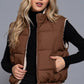 Reversible Fur Padding Vest J14045
