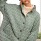 Outerwear Women’s Oversized Soft Quilted Button Down Jacket JKT1787
