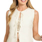 Tie Front Sweater Vest shirt