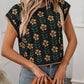 SW1325 Knit Top with Floral Detail