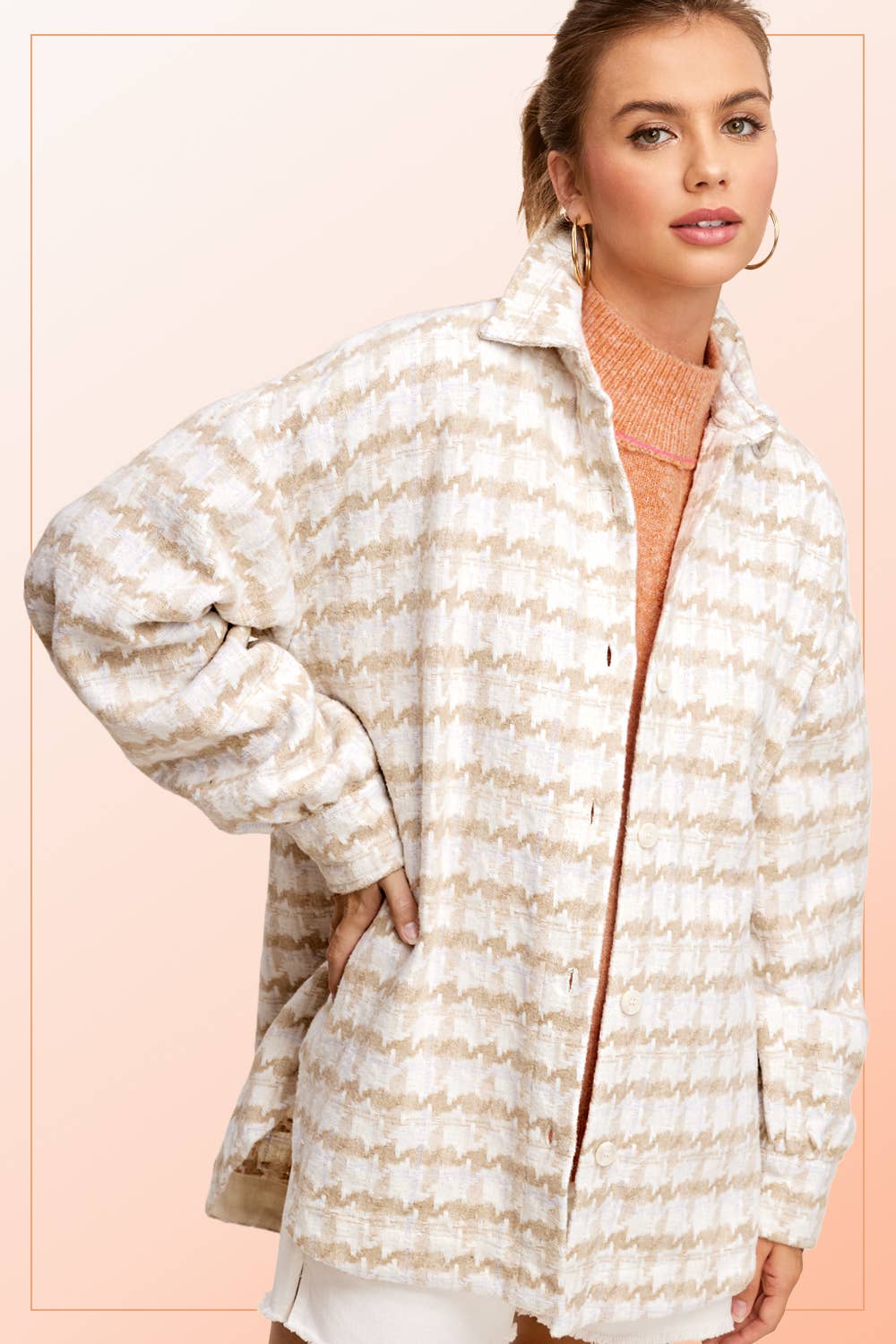 Outerwear Oversized Soft Brushed Shacket JKT1795