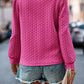 CWOSWL07861 PUFFER CABLE KNIT SWEATSHIRT outerwear women’s