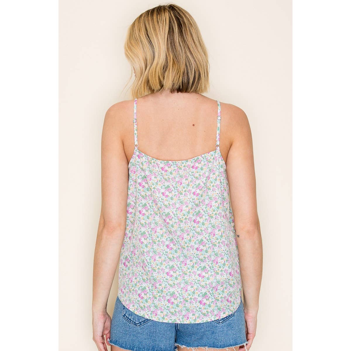 Shirts Women’s V NECK FLORAL PRINTED CAMI TOP 20957C