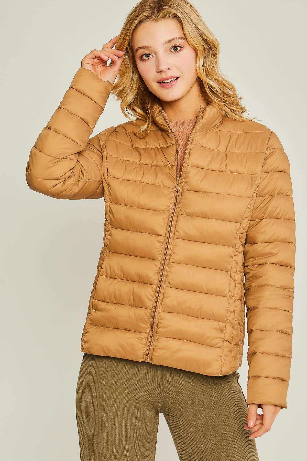 Outerwear Women’s Ultra Lightweight Padded Thermal Zip Up Jacket J8012