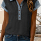 Shirts Women’s Spring 2026 Colorblock Patchwork Shirt Collar Blouse P1011
