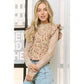 Shirts Women’s FLORAL PRINT VEST JACKET With ARMHOLE RUFFLE JK10401