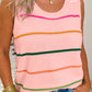 Shirts Women’s LDC Striped Round Neck Knitted Sweater Tank LD2771402