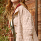 Outerwear Women’s Oversized Soft Quilted Button Down Jacket JKT1787